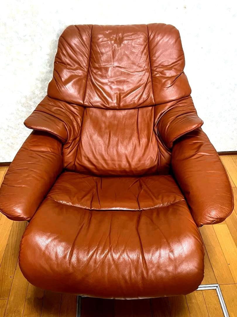 ば*ん様 EKORNES Stresslessレザー リクライニングチェアセット