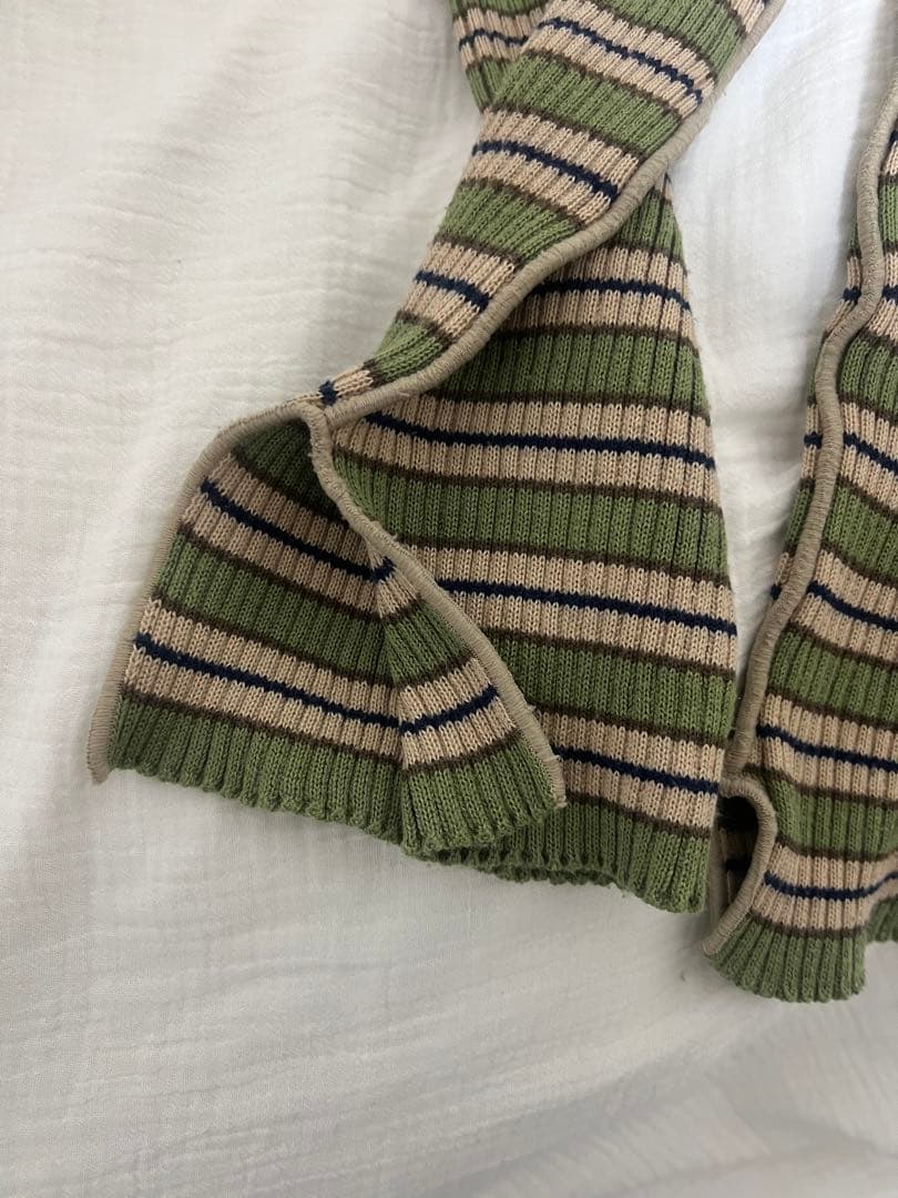 kotohayokozawa フリル付き長袖ニット