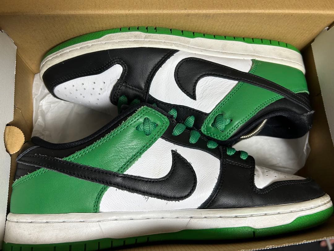 スケートボード Nike SB dunk low classic green