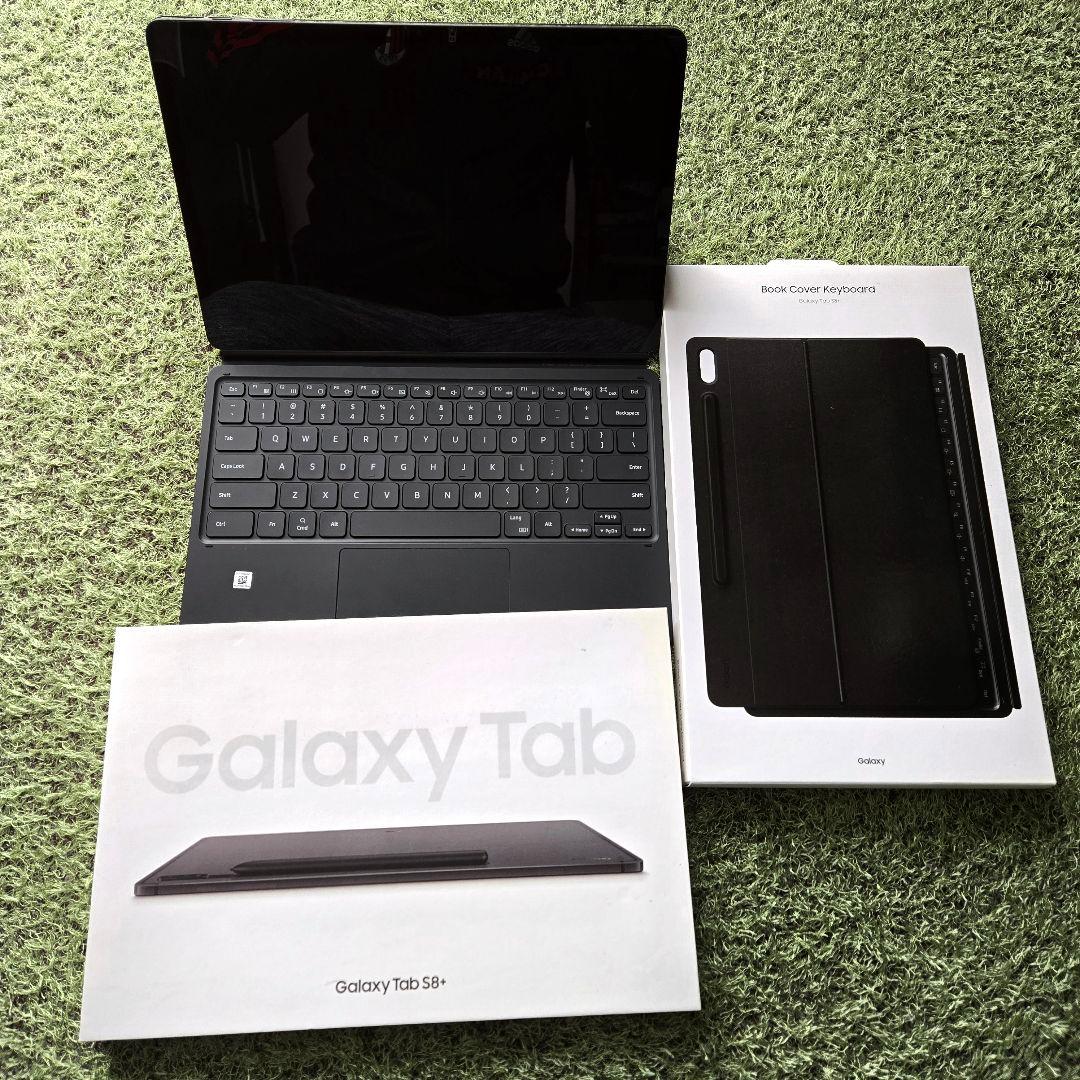 美品 Galaxy Tab S8+ 本体 キーボードカバー 箱つき タブレット