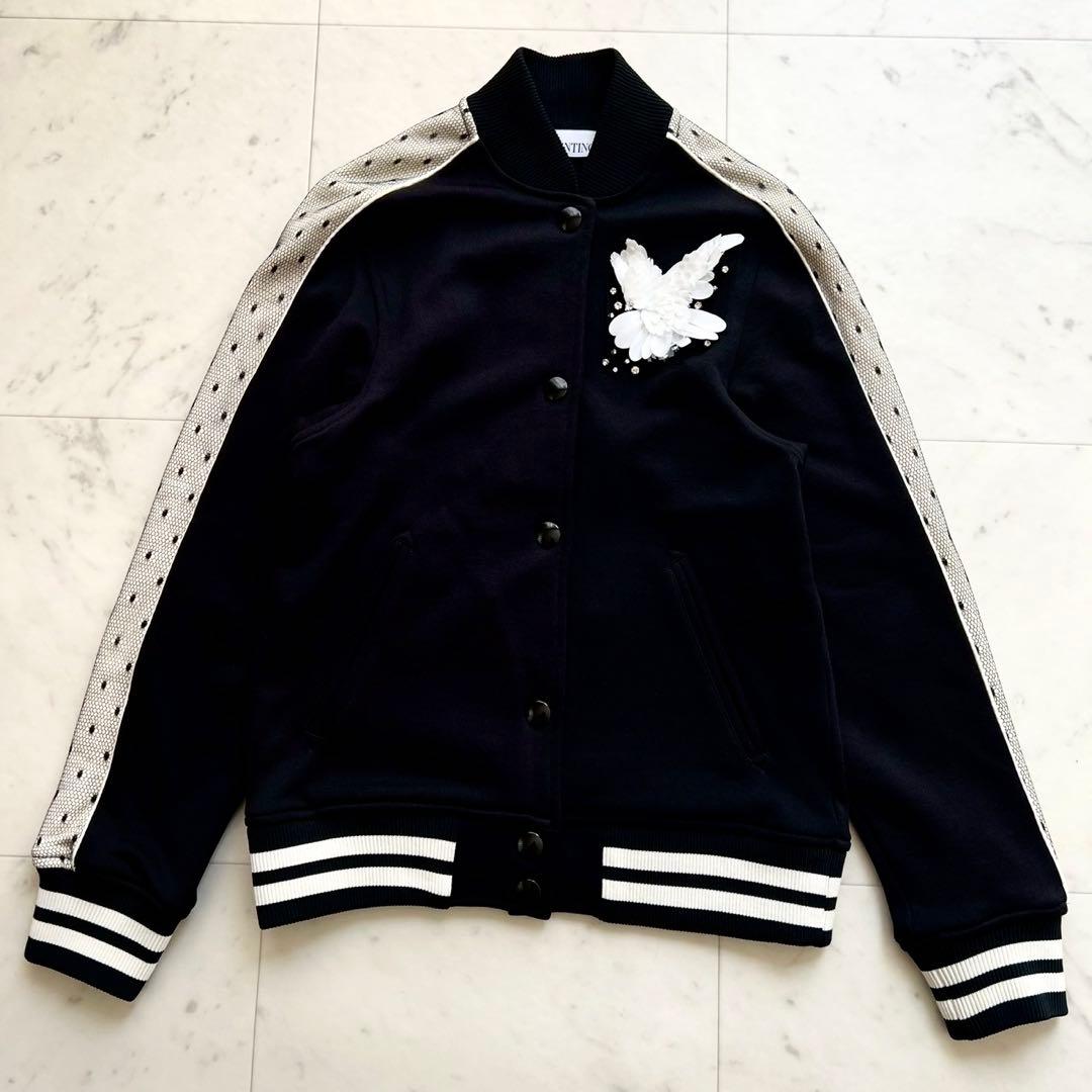 定価7万 RED VALENTINO ボンバージャケット サイドドットチュール
