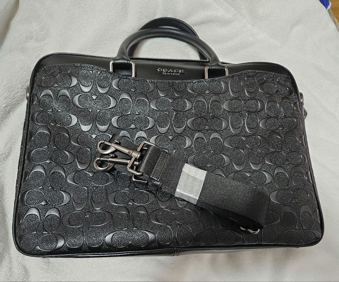 COACH コーチ ブラック ビジネスバッグ