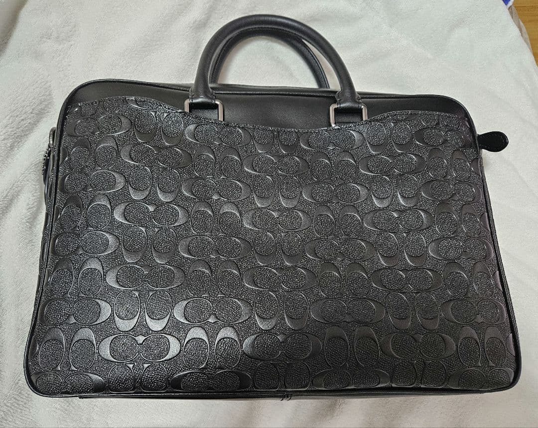 COACH コーチ ブラック ビジネスバッグ
