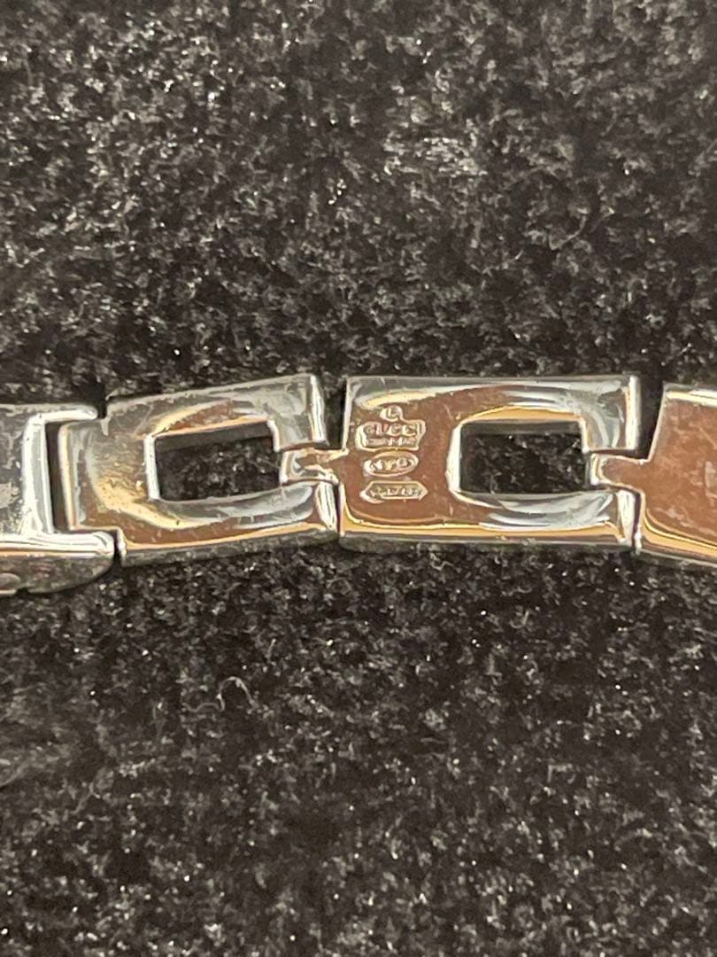 GUCCI グッチ Gロゴ ブレスレット SV925 【留め具難あり】
