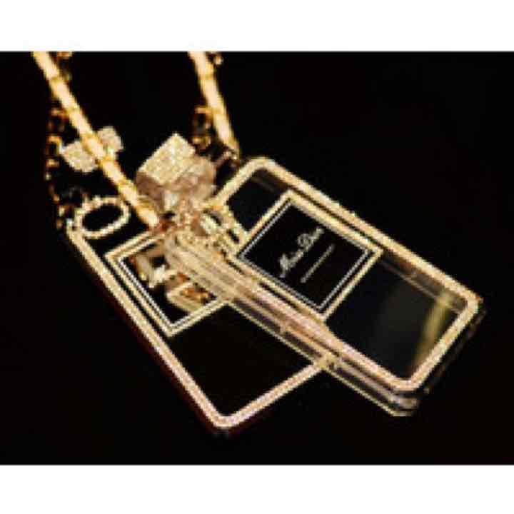 ラインストーン香水型iPhoneケース