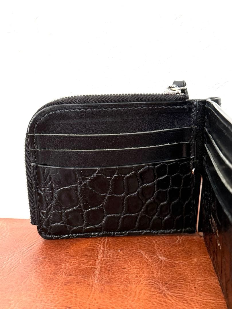 最終価格 PREBLIC Thomas マネークリップ クロコ サドル