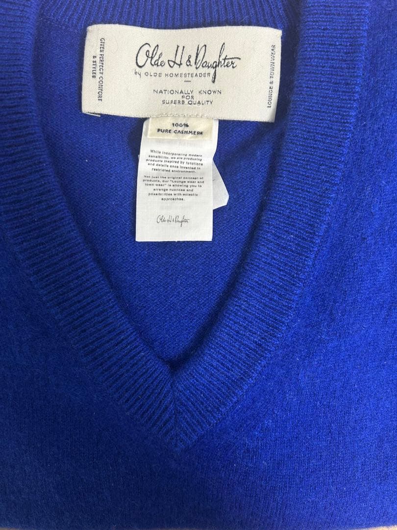 T*T様 Olde H&Daughter CASHMERE V-NECK KNI