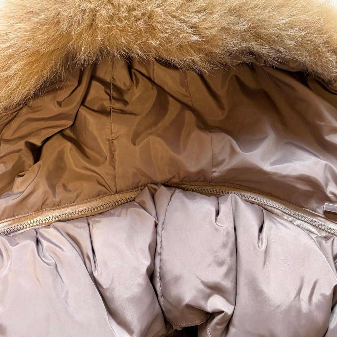 バルマン ブルーフォックスファー ダウンコート Aライン M 3way