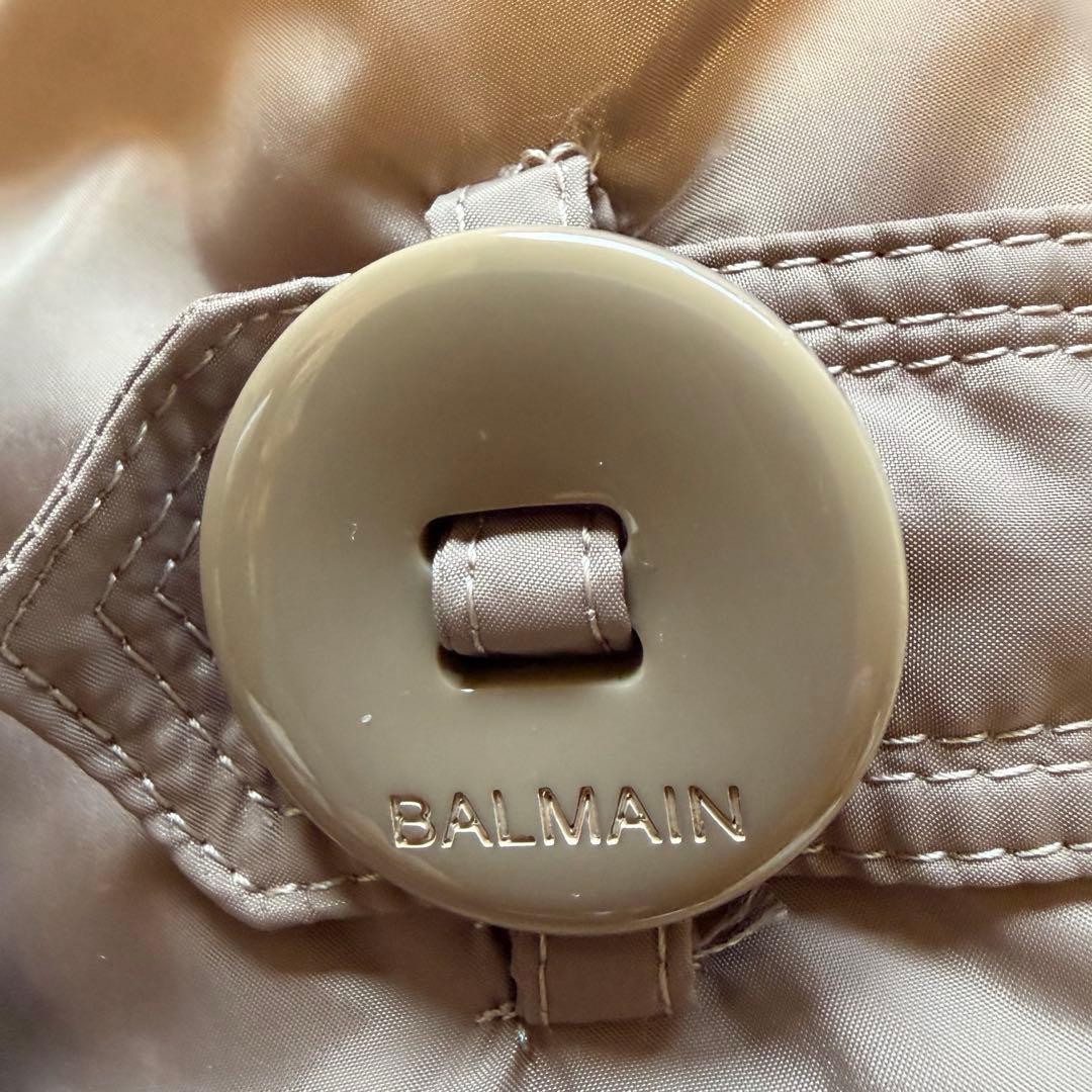 バルマン ブルーフォックスファー ダウンコート Aライン M 3way