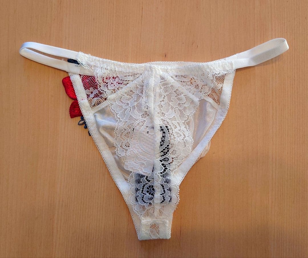 HIMICO★Stella di Natale★レースTバック★メンズM白