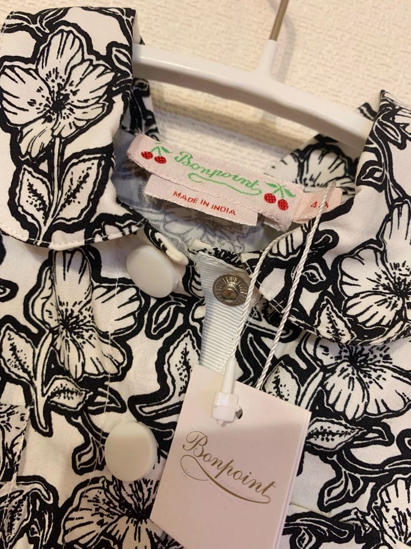 未使用タグ付き ボンポワン ワンピース bonpoint