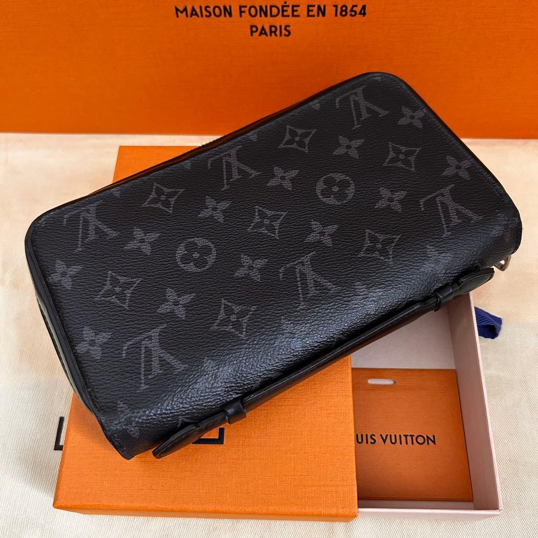 【極上美品】　ルイヴィトン モノグラム エクリプス ジッピーXL メンズ