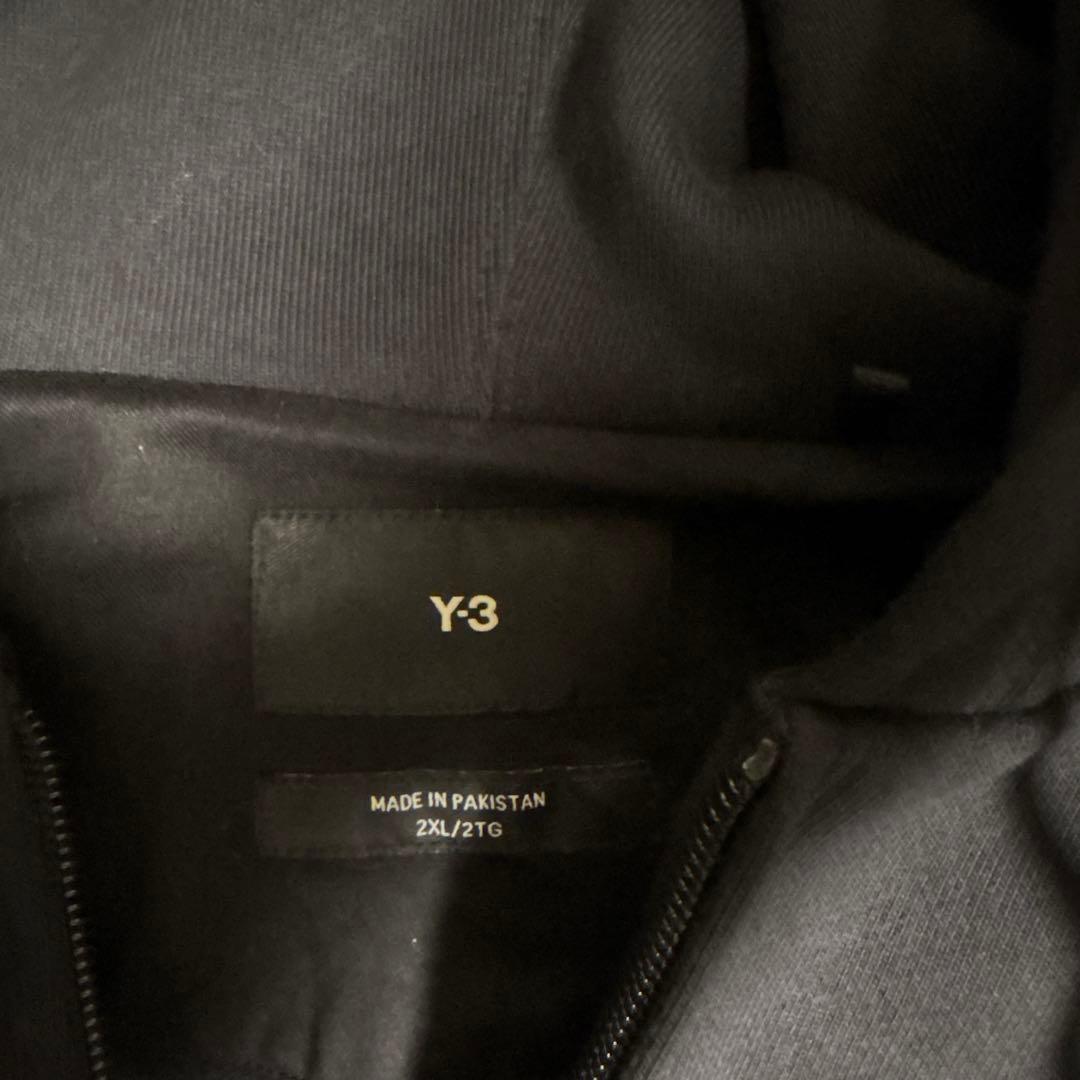 Y-3 ブラック フルジップパーカー 2XL
