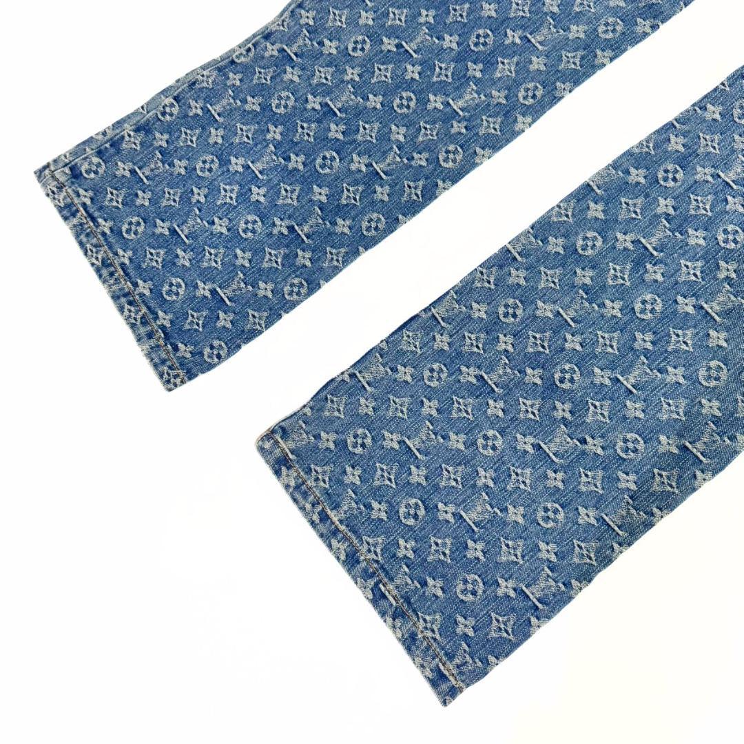 リリナ❤️様 ルイヴィトン デニムパンツ ブルー 38 モノグラムジーンズ