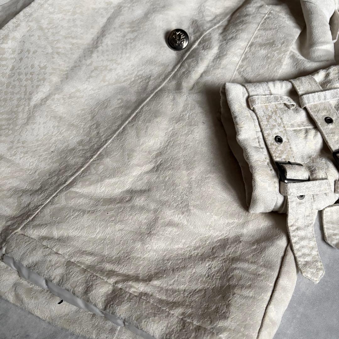 【00s archive】ファー付き　コート　蛇柄　y2k お兄系　ギャル男