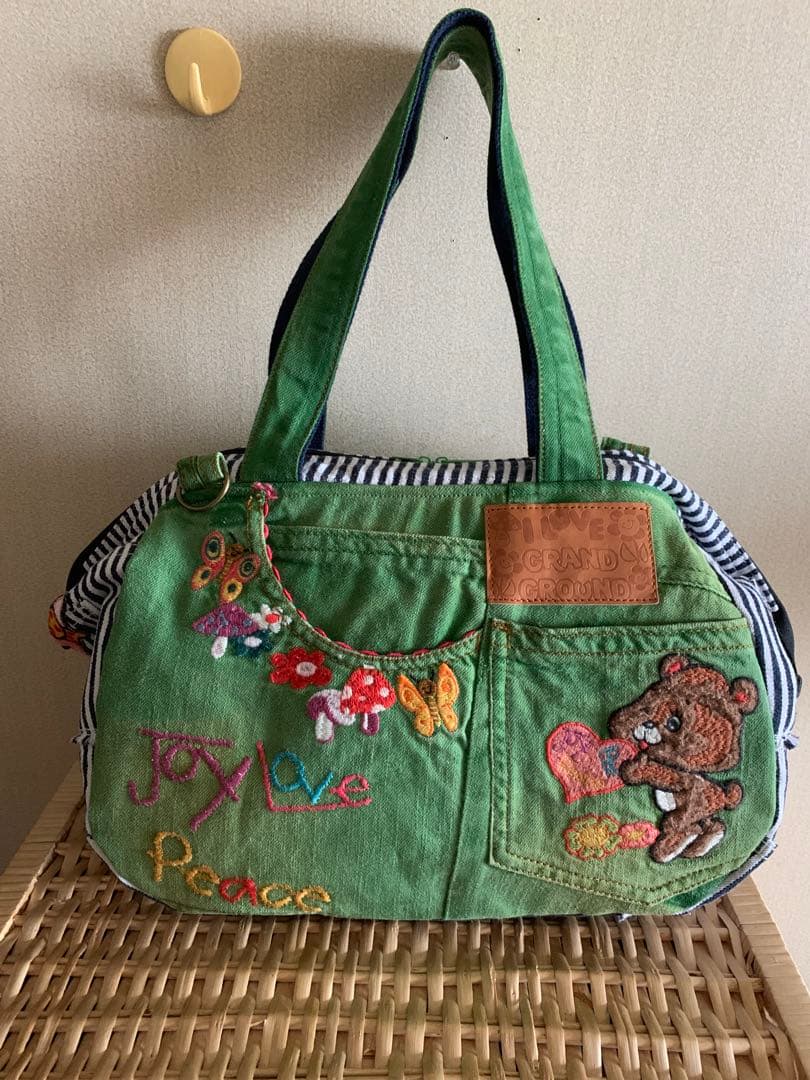 【anz.】ワイヤー口金ボストンバッグ(L)×3、ぽってりトートバッグ×2