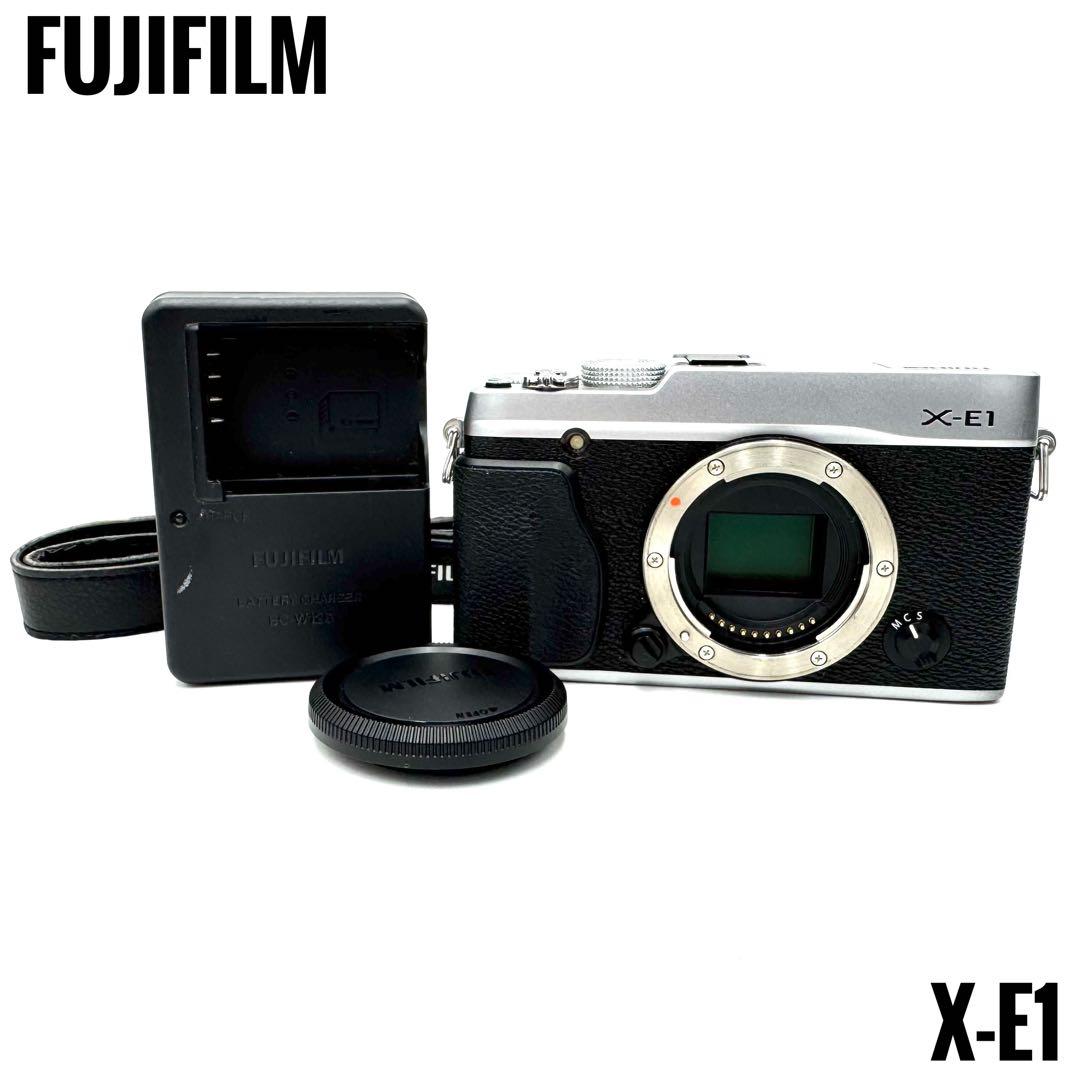 動作良好 FUJIFILM フジフィルムX-E1 ミラーレス 一眼　シルバー