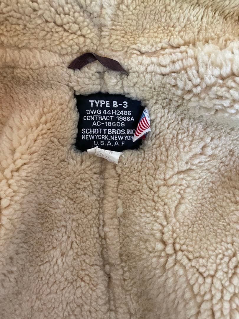ショット B-3 ムートンジャケット ボマー フライト