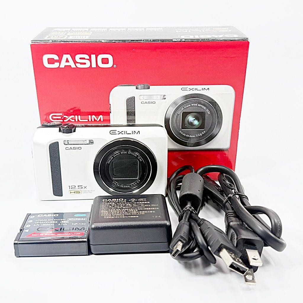カシオ EXILIM EX-ZR300WE ホワイト コンデジ カメラ 中古