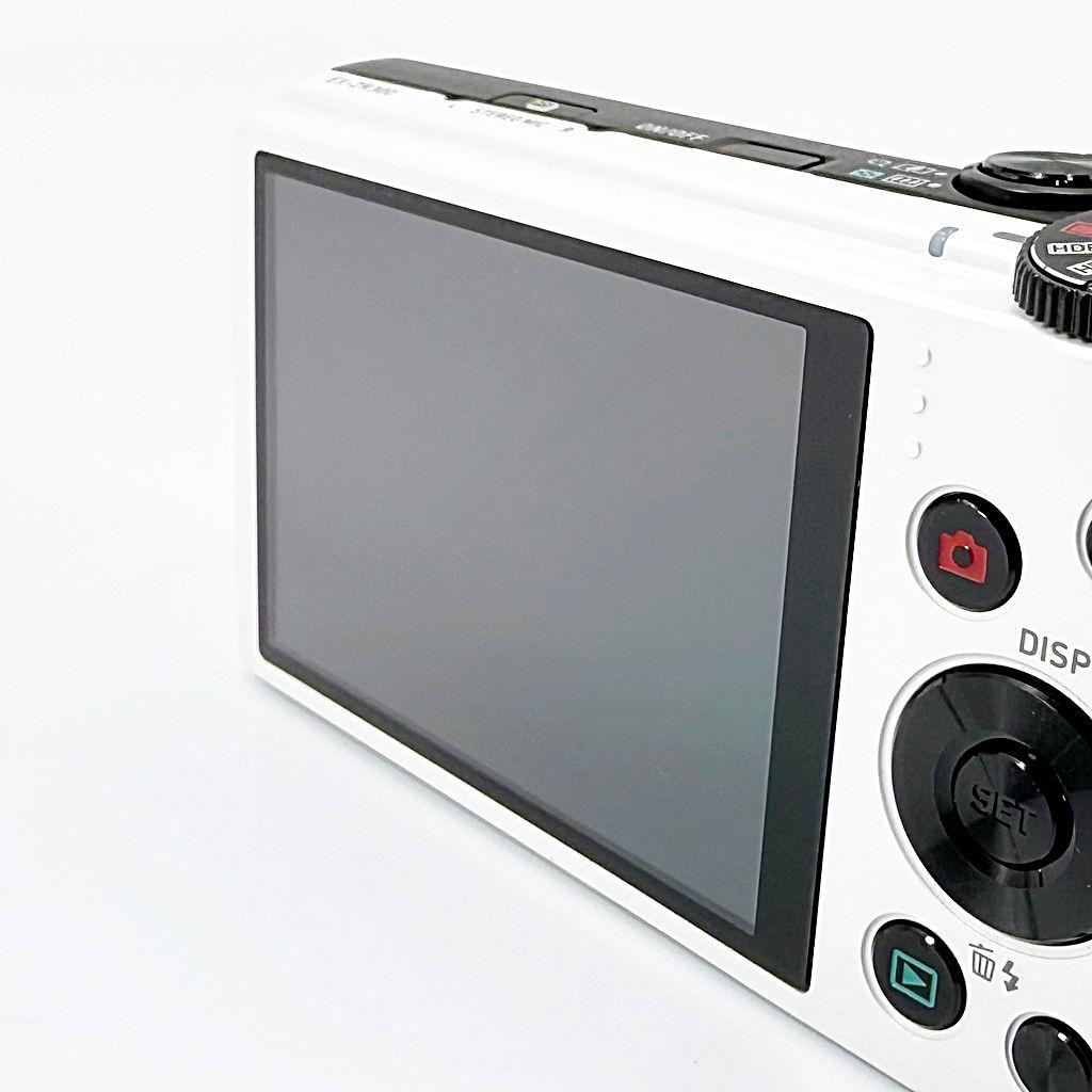 カシオ EXILIM EX-ZR300WE ホワイト コンデジ カメラ 中古