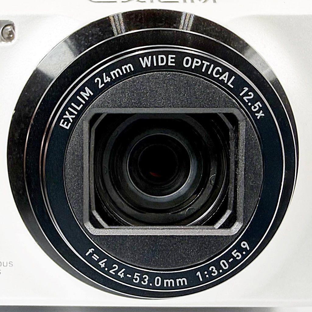 カシオ EXILIM EX-ZR300WE ホワイト コンデジ カメラ 中古