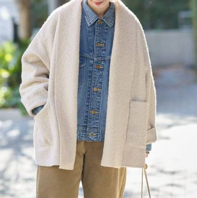 B.C STOCK　ブークレージャージ着流しコート