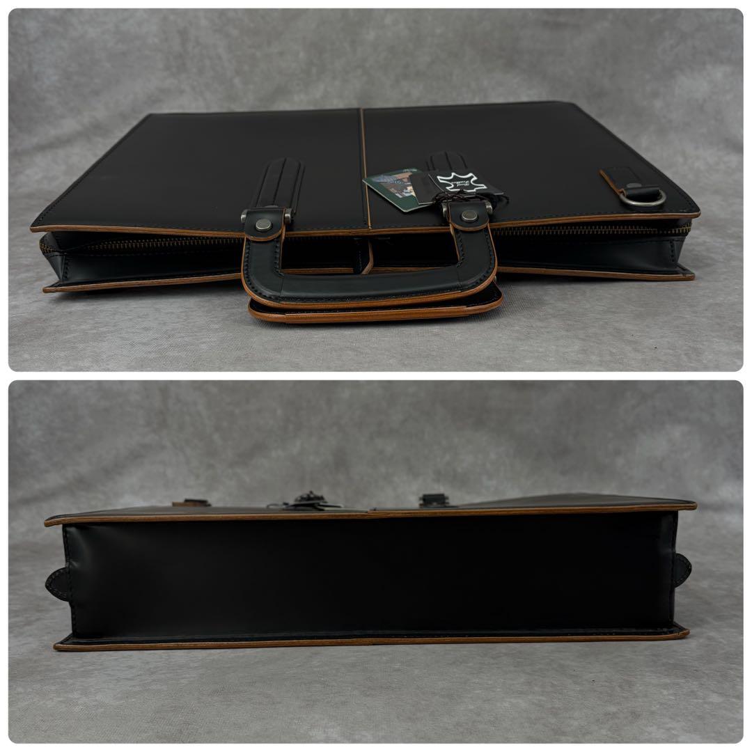 【美品✨】コンプレックスガーデンズ コタン レザー ビジネスバッグ 2WAY 黒