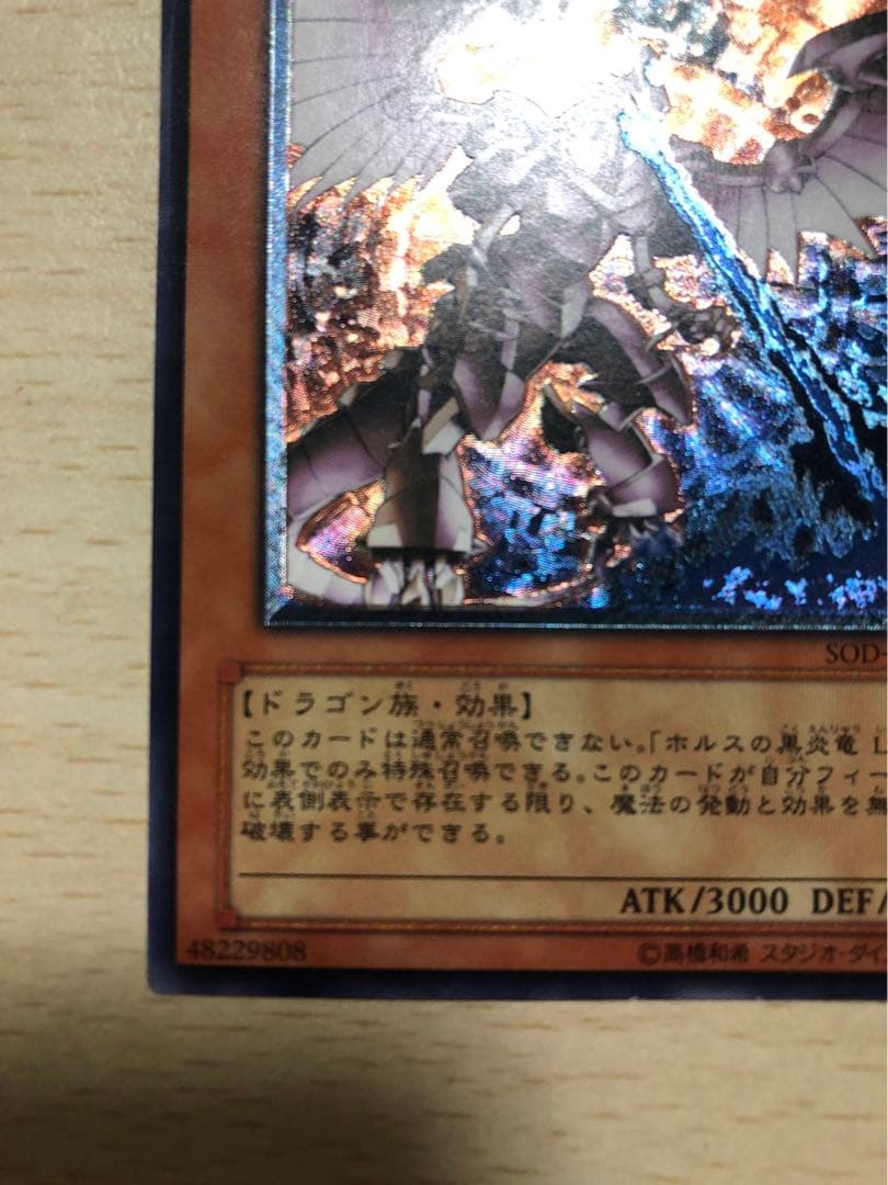 遊戯王 ホルスの黒炎竜 ＬＶ８　レリーフ