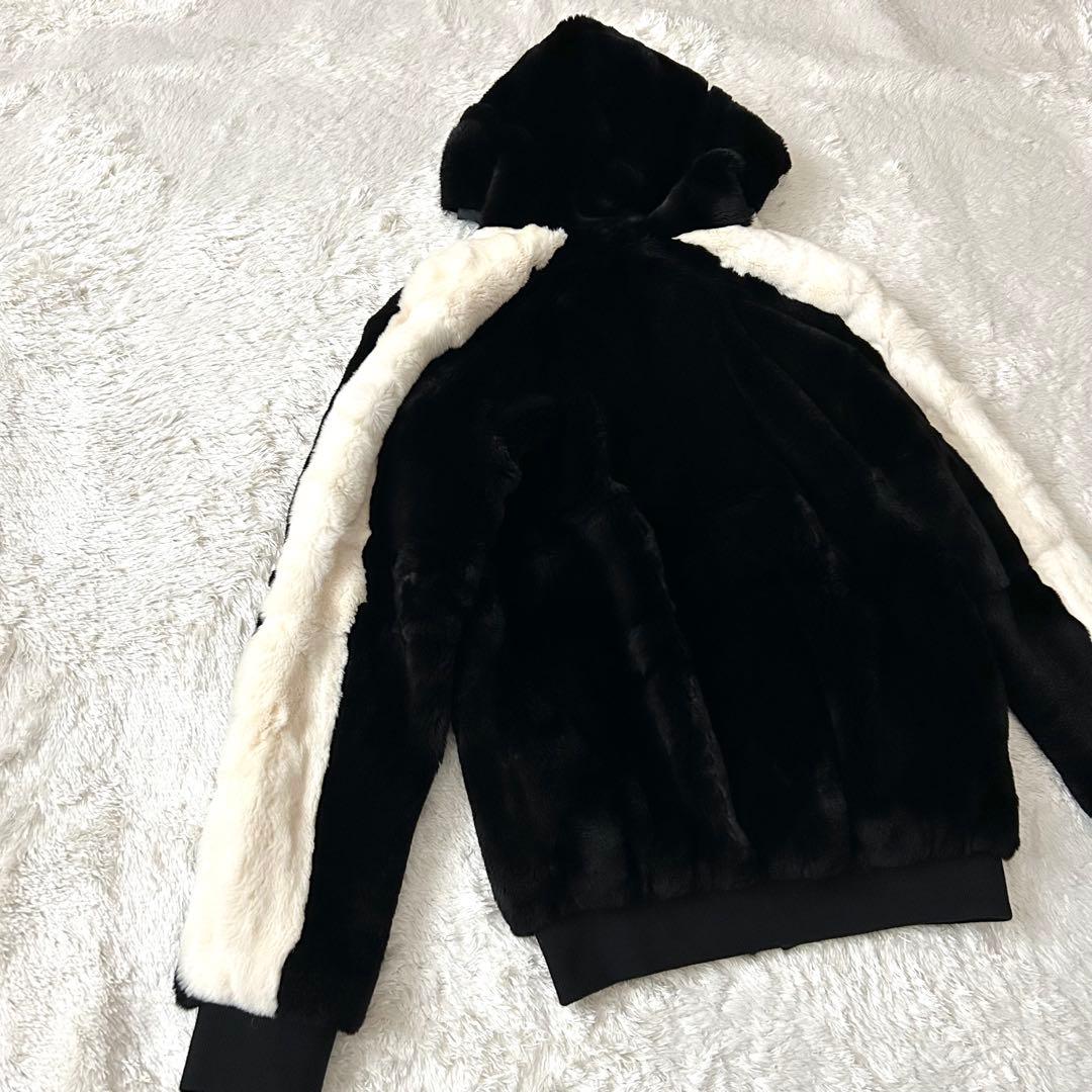 希少✨Mr&Mrs Italy バーニーズ　リアルファー　パーカー　ジップアップ