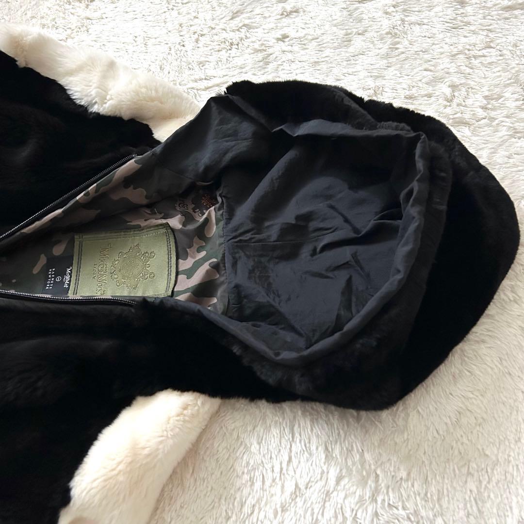 希少✨Mr&Mrs Italy バーニーズ　リアルファー　パーカー　ジップアップ