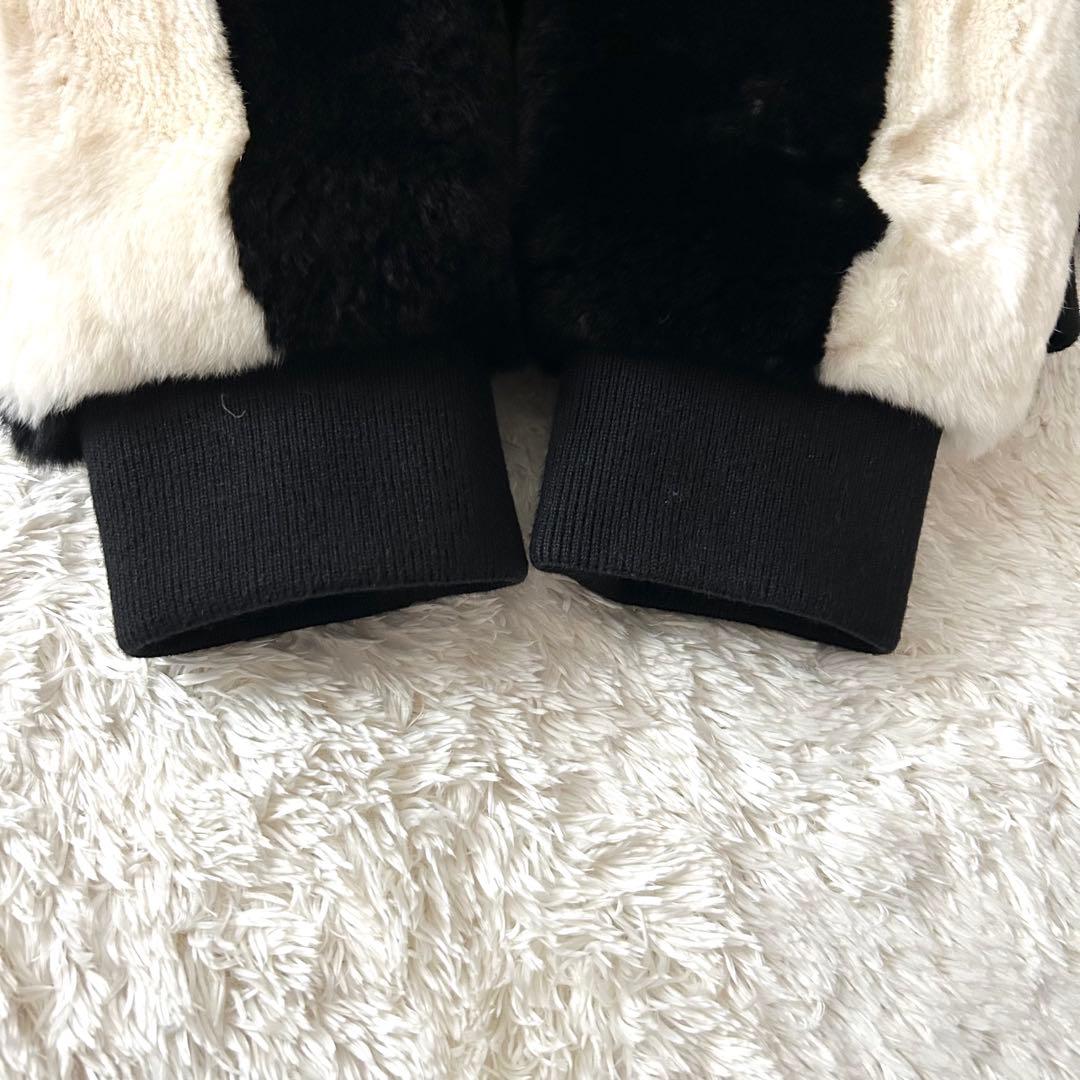 希少✨Mr&Mrs Italy バーニーズ　リアルファー　パーカー　ジップアップ