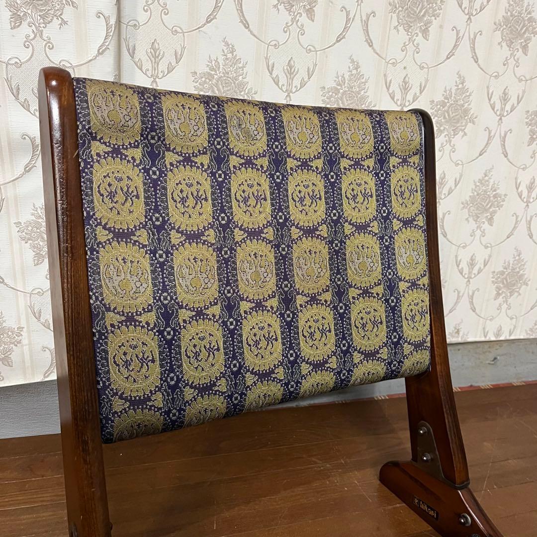 【アンティーク】昭和レトロ hikari 折り畳み座椅子 和風 座敷椅子 古道具