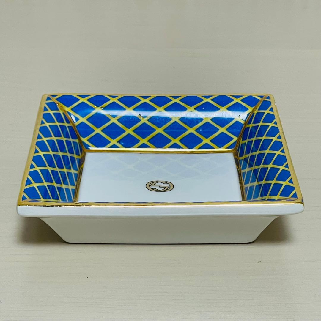GUCCI グッチ ヴィンテージ スクエア ミニ トレイ 小皿 プレート