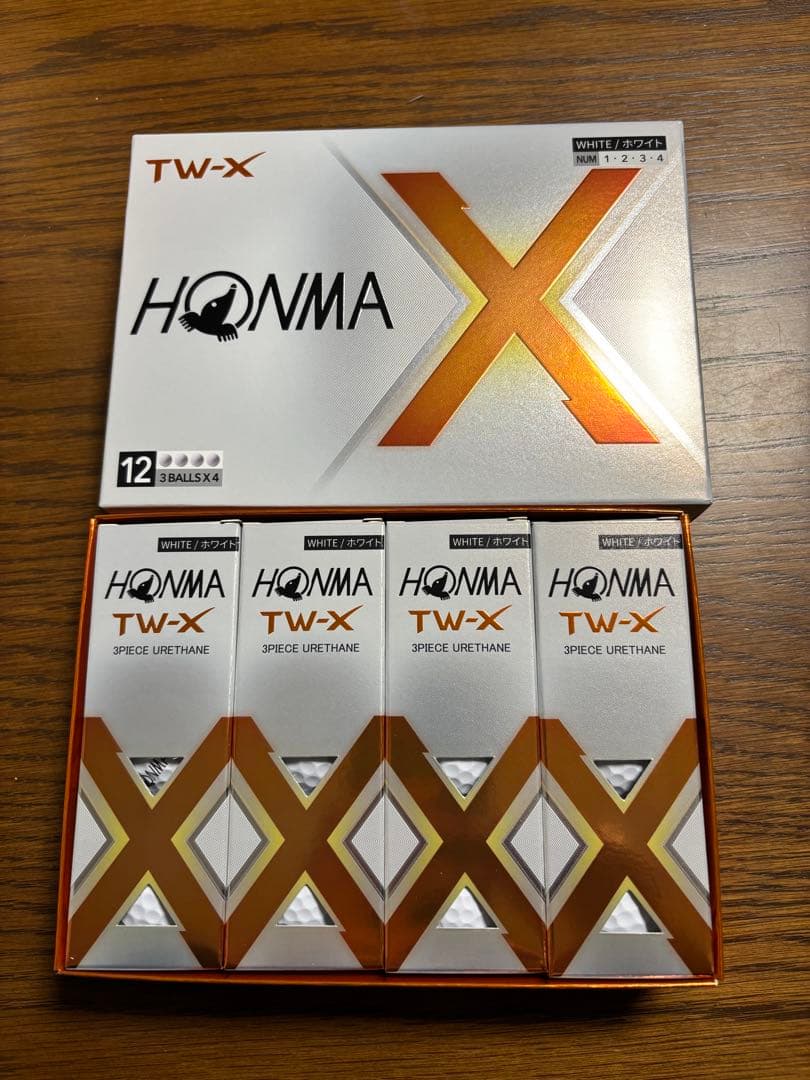 本間ゴルフ　TW-X　2024年モデル　３ダース ホワイト