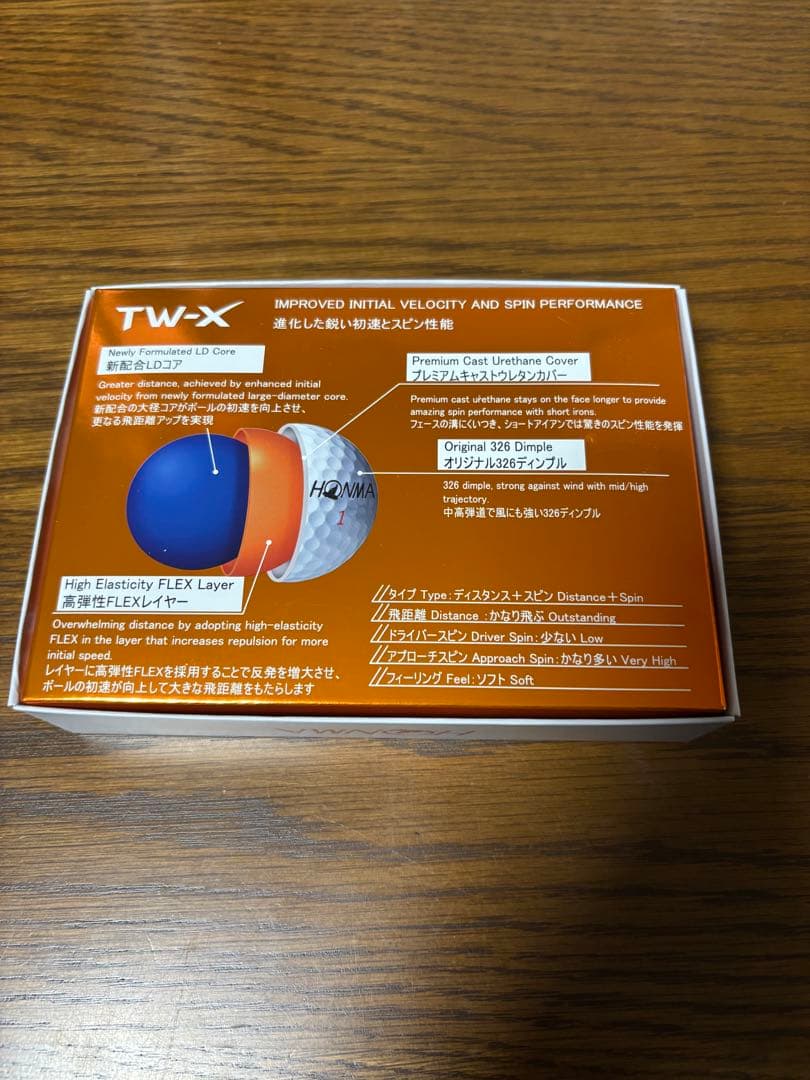 本間ゴルフ　TW-X　2024年モデル　３ダース ホワイト