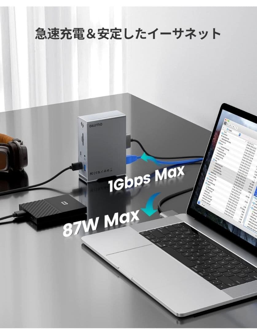 GIISSMO USB-C ドッキングステーション 14in2 未開封 4K対応