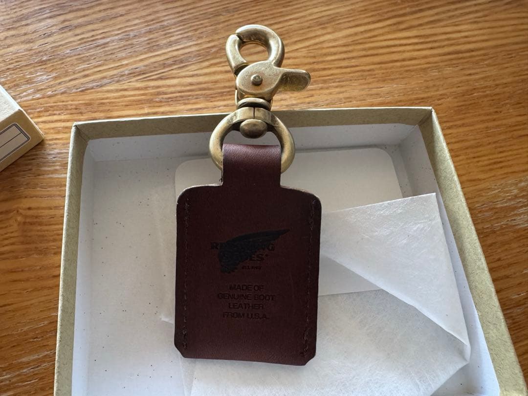 新品RED WING SHOES レッドウィングブーツレザーキーホルダー　レア