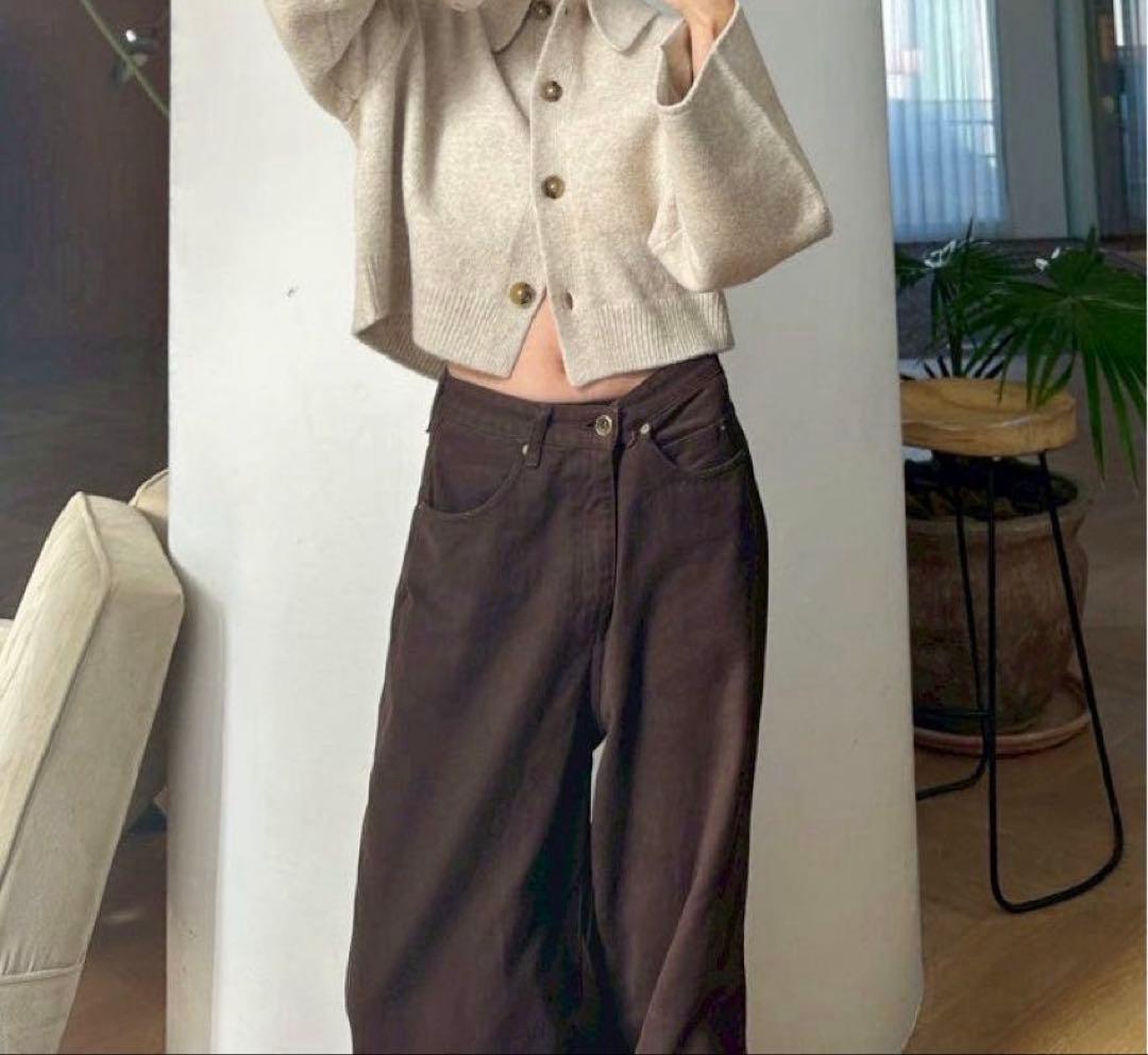 新品・未使用【SeaRoomlynn】ワイドウエストバギー SRN05 ブラウン