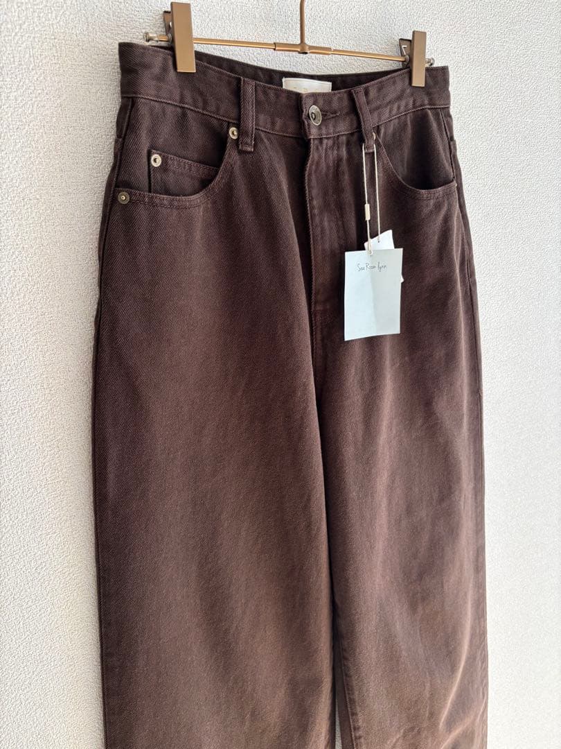 新品・未使用【SeaRoomlynn】ワイドウエストバギー SRN05 ブラウン