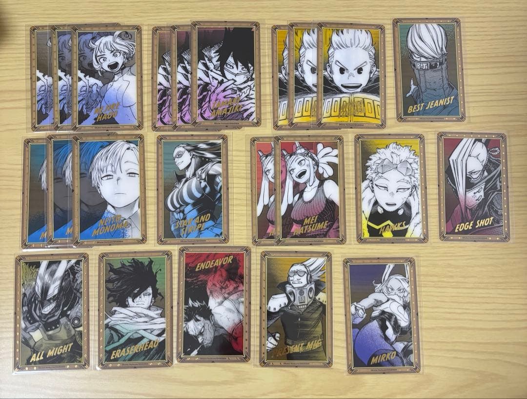 ヒロアカ原画展 箔押し クリアカード