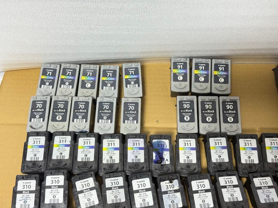 Canon HP LEXMARK 空インクカートリッジ　合計210個