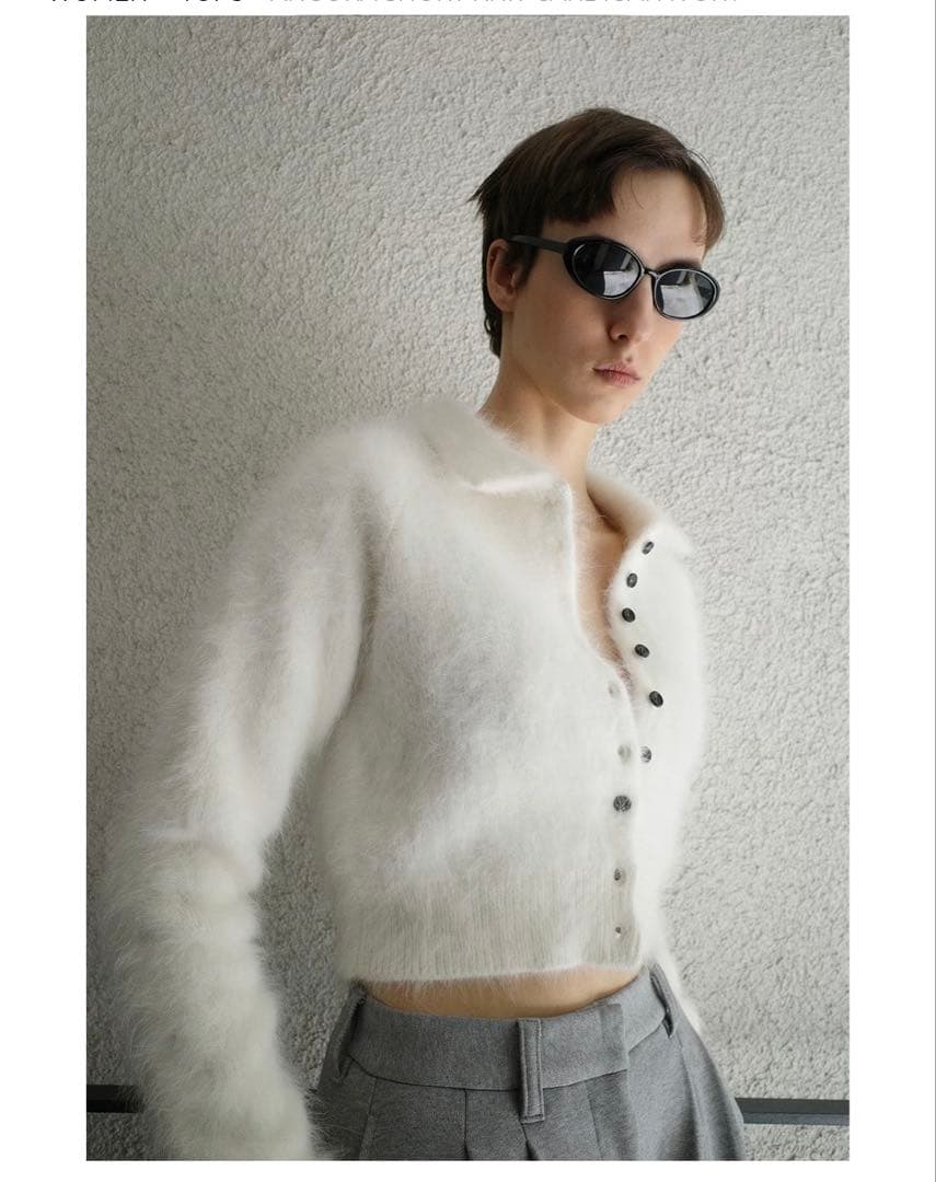 CLANE クラネANGORA SHORT KNIT CARDIGAN