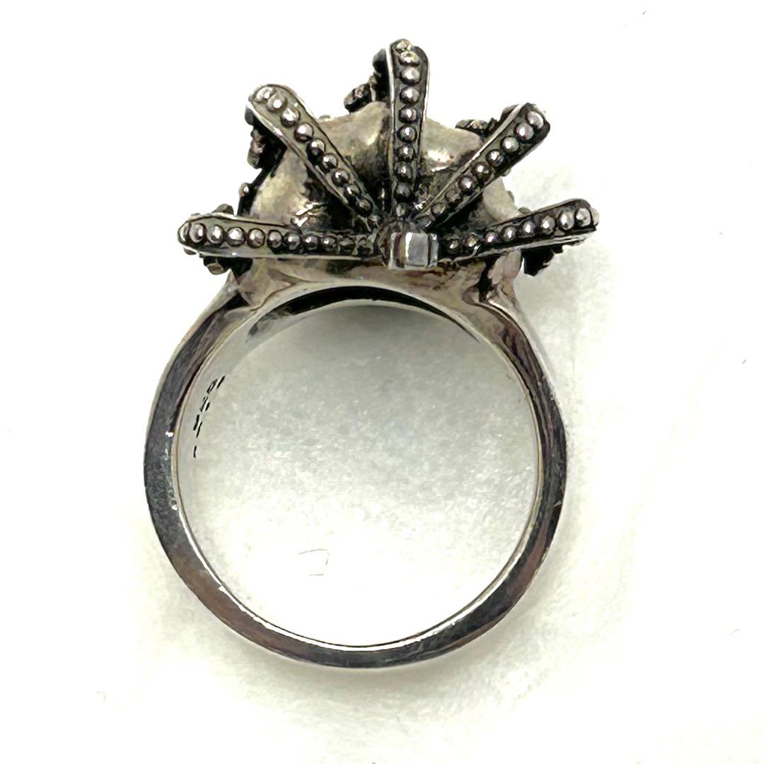 ジャスティン デイビス エッセンシャルスカル リング クラウン 17号 指輪