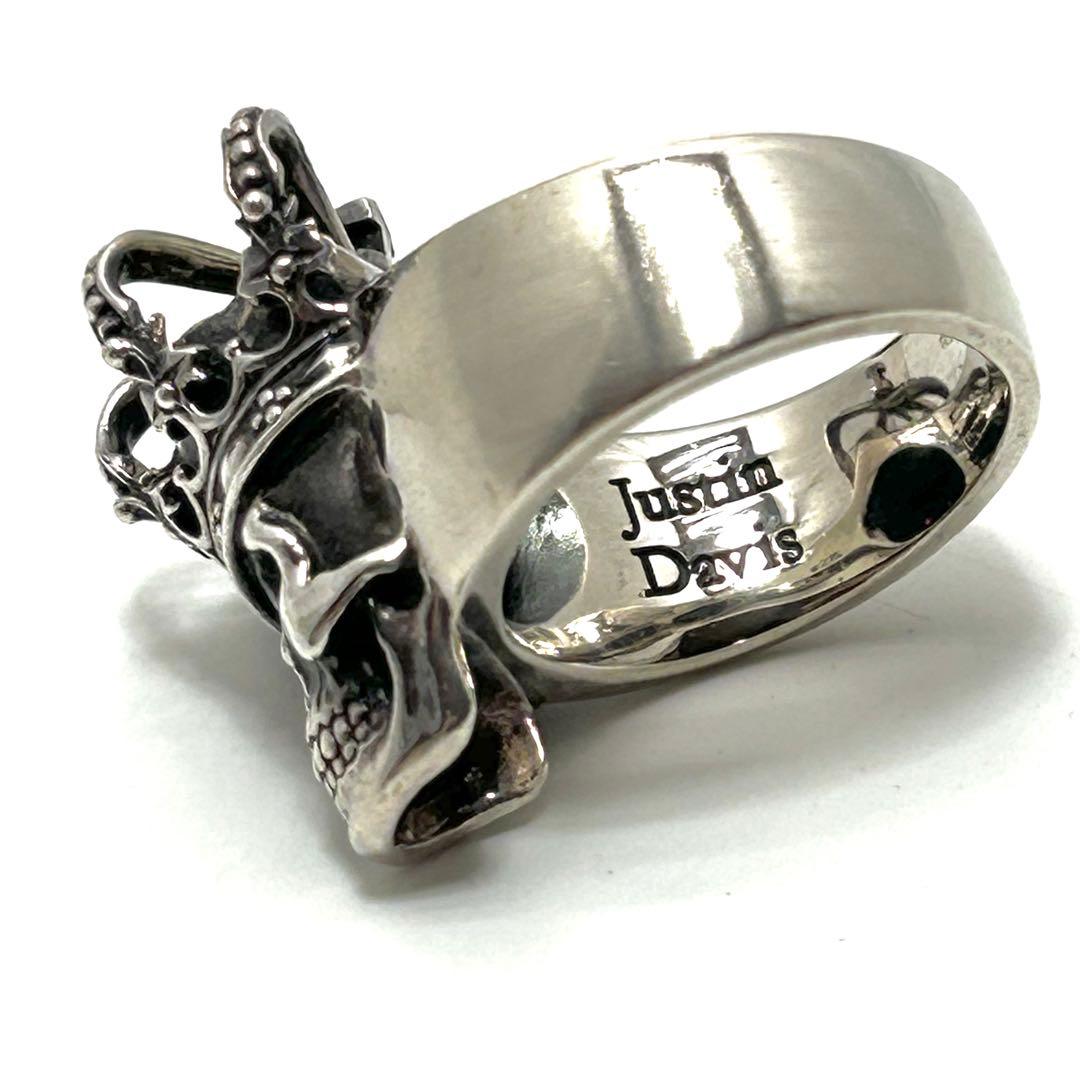 ジャスティン デイビス エッセンシャルスカル リング クラウン 17号 指輪