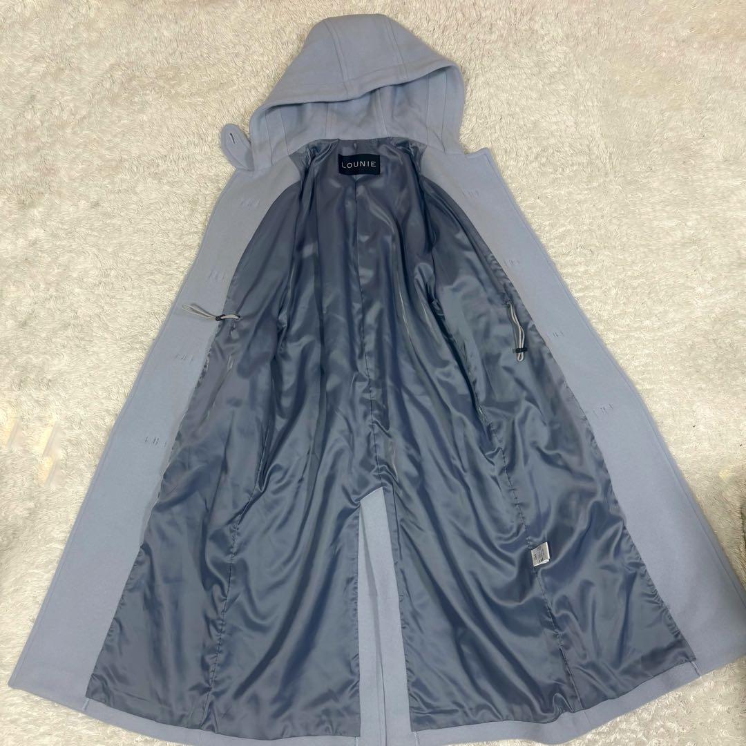 ルーニィ　ウール　ダッフルコート　ロングコート　ウエスト調節　美ライン