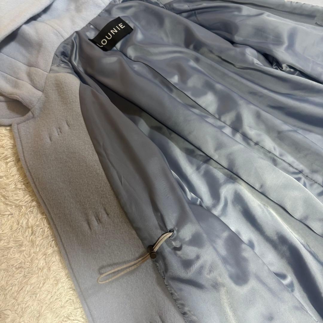 ルーニィ　ウール　ダッフルコート　ロングコート　ウエスト調節　美ライン