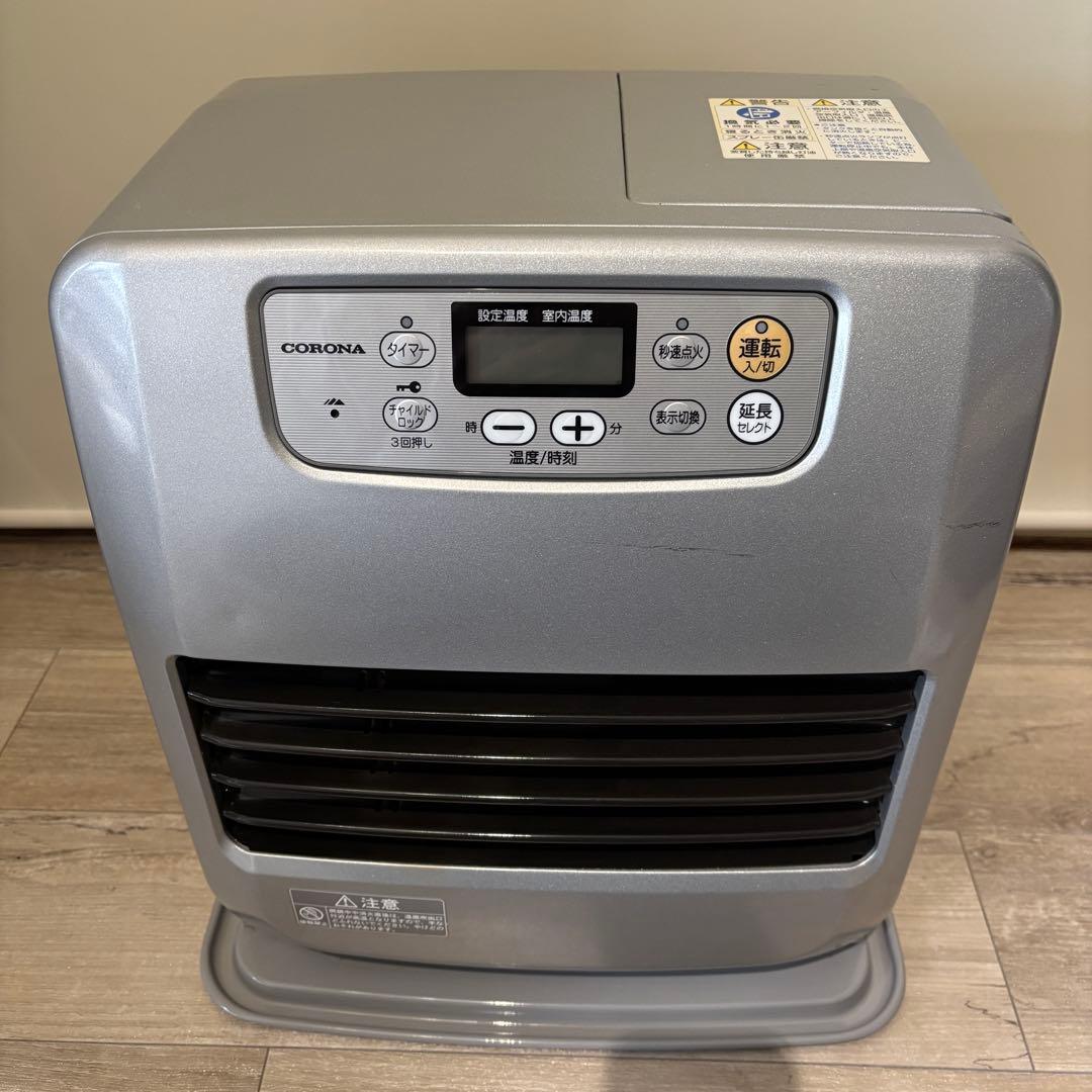 コロナ 石油ファンヒーター FH-G3214Y サテンシルバー　説明書付き