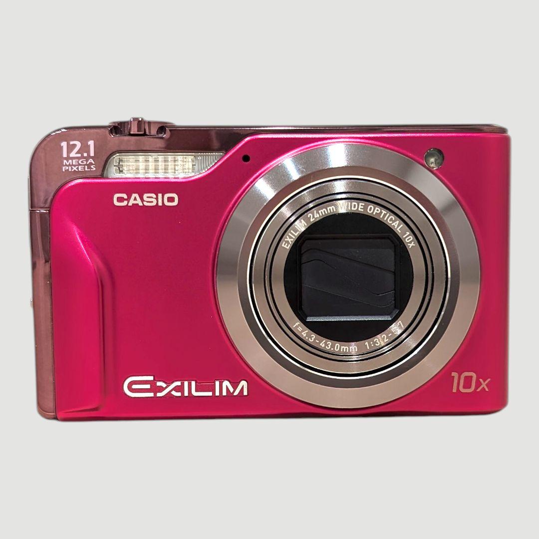 美品 動作確認済 CASIO EX-H10 ピンク デジカメ 充電器 付属品多数