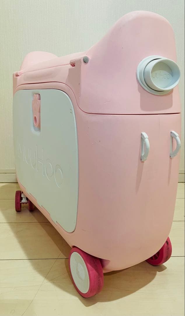 スーツケース　子供乗せ　機内持ち込みMuuHoo ピンク キャリーケース