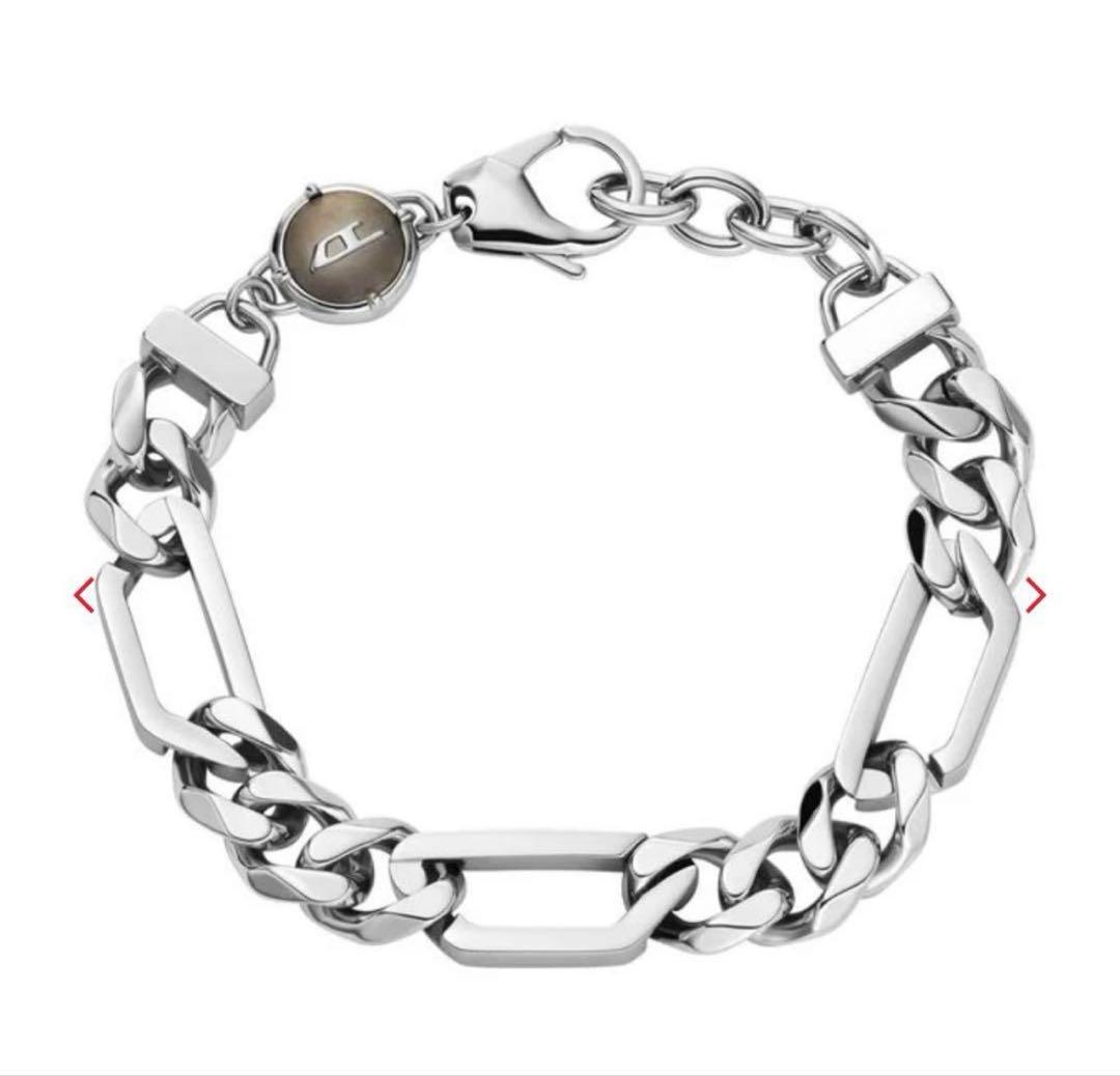 DIESEL チェーンブレスレット シルバー